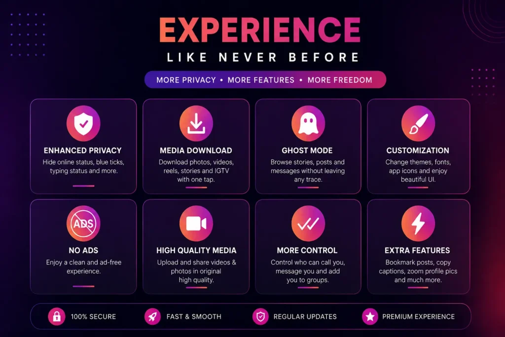 Features Insta pro provides